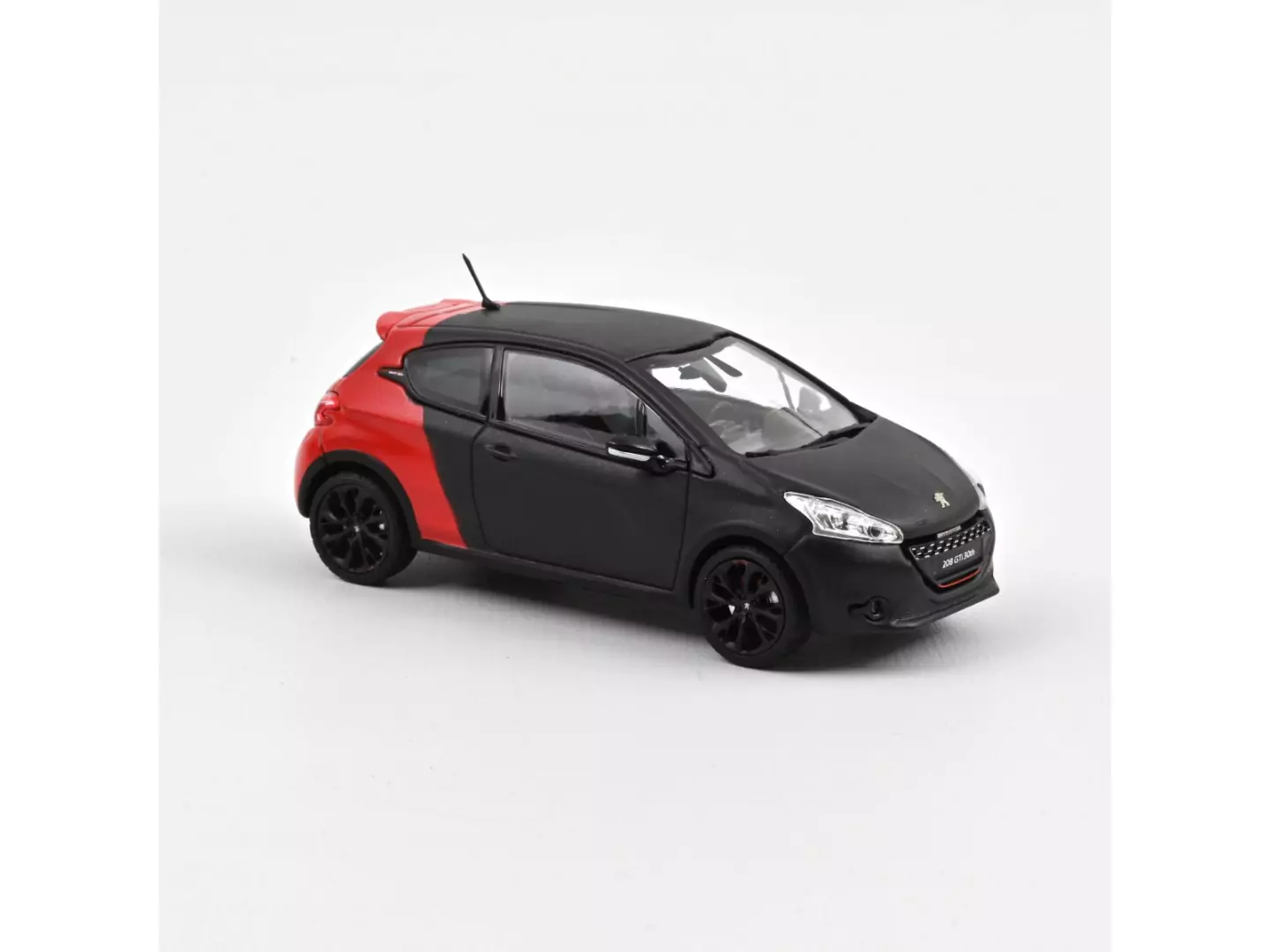 Marketplace - Peugeot 208 GTi 30TH 2014 Coupe Franche Noir mat et Rouge - Norev - 1:43