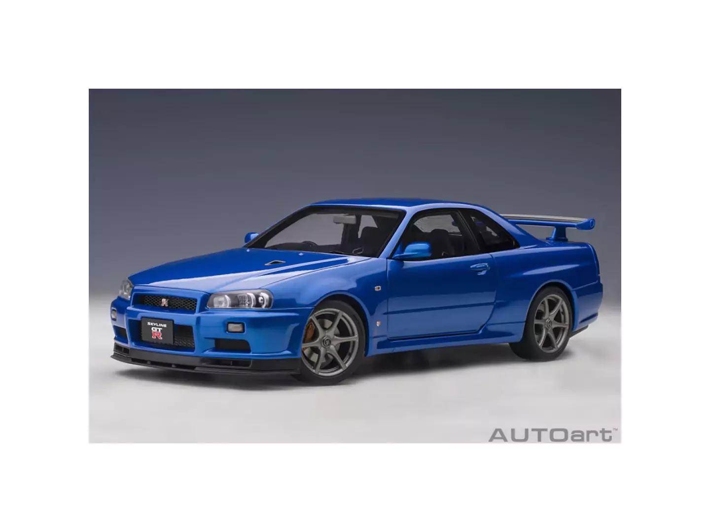 Marketplace - Nissan Skyline GT-R (R34) 2001 V-Spec II Bleu - Autoart - 1:18