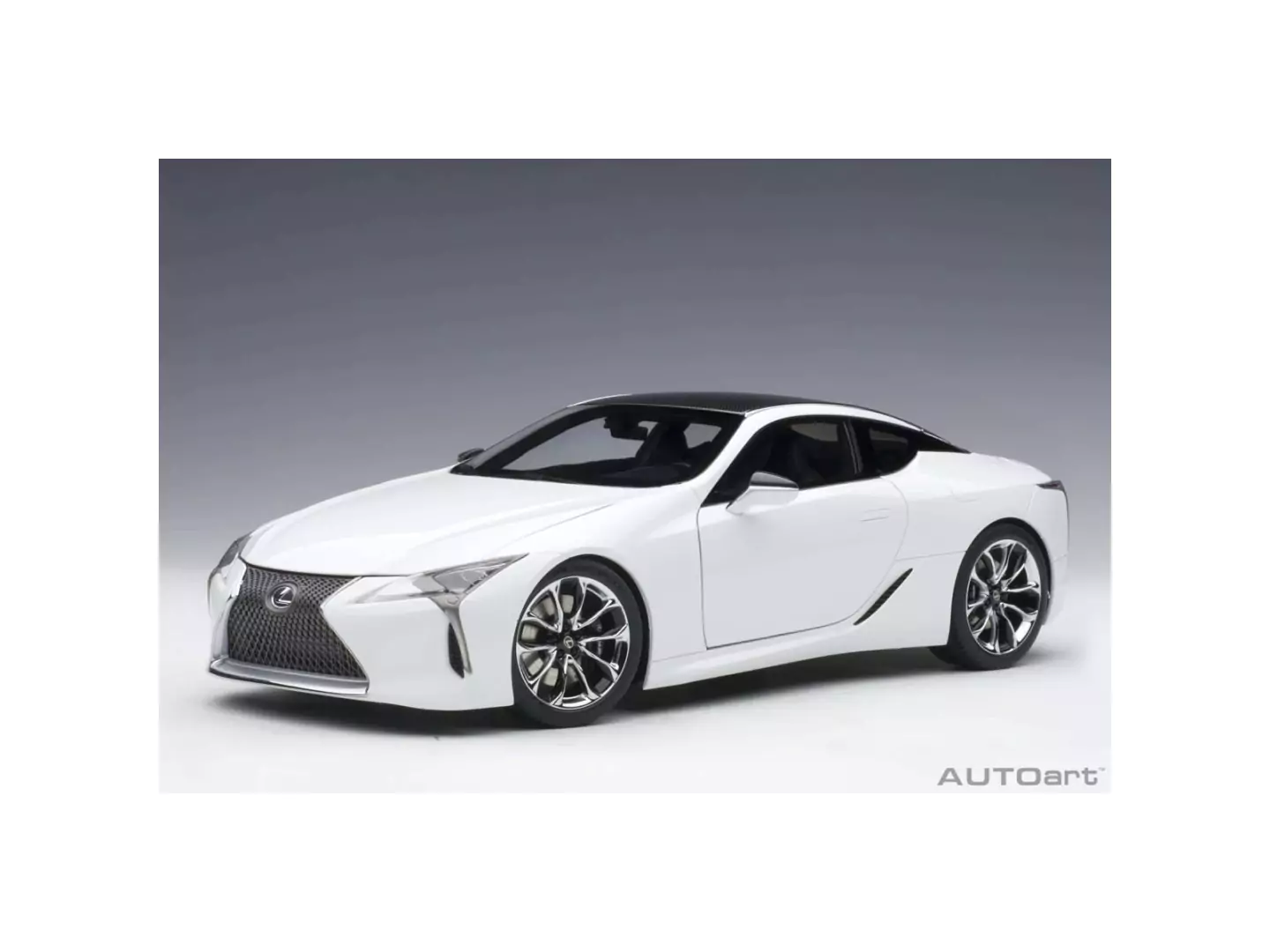 Marketplace - Lexus LC 500 Blanc Métallisé/Intérieur Noir  - Autoart - 1:18